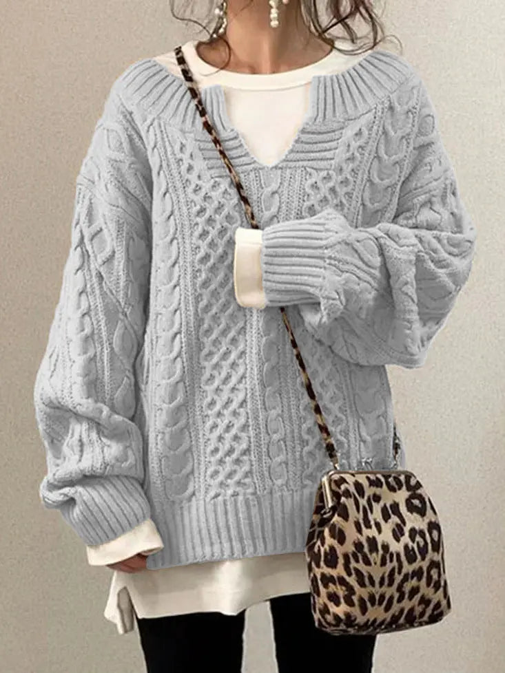 9 Colors Casual V Neck Sweater AD086 adawholesale
