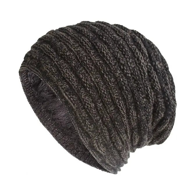 Autumn and winter knitted cap with wool and warm ear protection wool wrap cap adawholesale