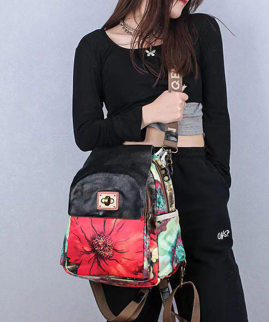 Bohemian Versatile Print Satchel Bag Handbag Ada Fashion