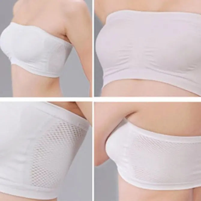 Breathable Non-padded Strapless Full Cup Bandeau adawholesale