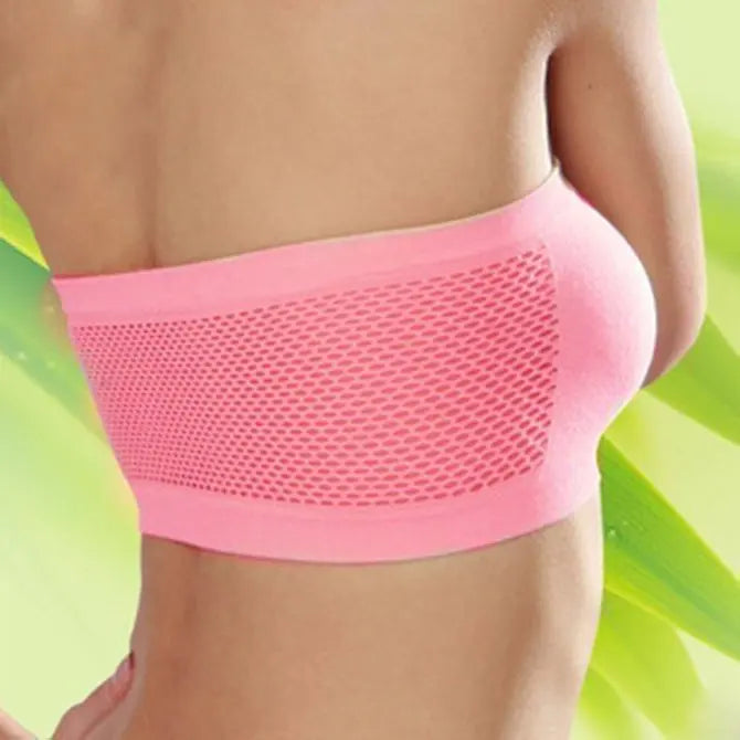 Breathable Non-padded Strapless Full Cup Bandeau adawholesale