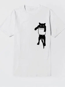 Casual Cat Printed T-Shirts & Tops AD120 adawholesale