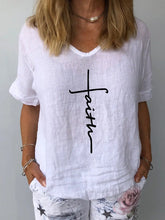 Load image into Gallery viewer, Casual Short Sleeve Linen Shirts &amp; Tops mysite
