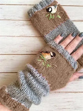 Load image into Gallery viewer, Casual Vintage Autumn Winter Basic Flora Knitted Gloves AD064 adawholesale
