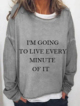 Load image into Gallery viewer, Crew Neck Casual Shift Letter Shirts &amp; Tops mysite
