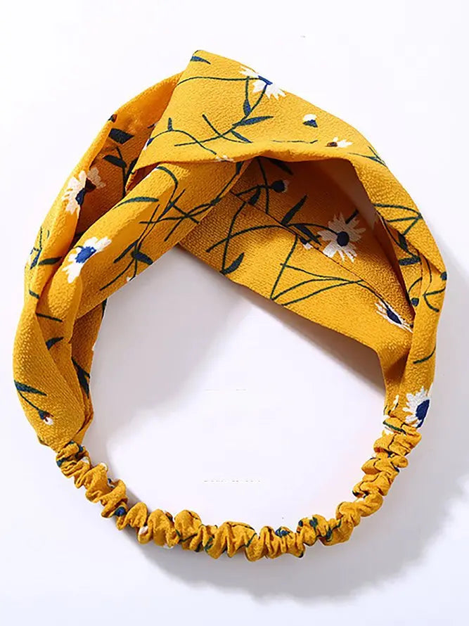 Fashion Plaid Knot Headband Turban Elastic Head Wrap Hairband adawholesale
