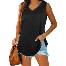 Load image into Gallery viewer, Gray V Neck Casual Cotton-Blend Plain Shirts &amp; Tops AD536 mysite

