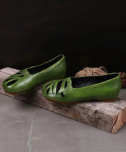 Load image into Gallery viewer, Green Hiking Sandals Comfortable Cowhide Leather Chic Hollow Out Ada Fashion
