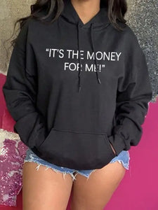 Letter Print Thickened Plus Size Hoodies adawholesale