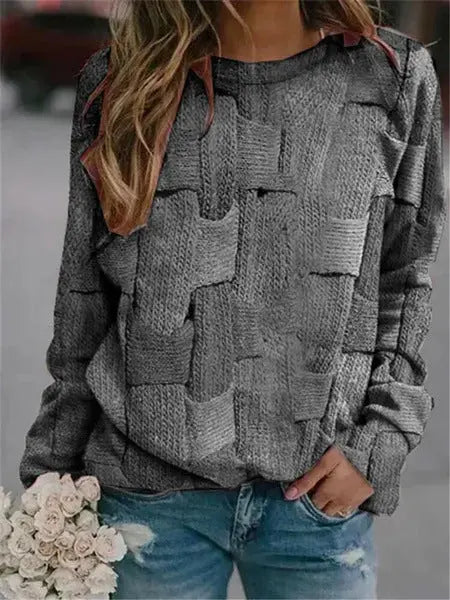 Long Sleeve Vintage Abstract Sweatshirt AD023 adawholesale