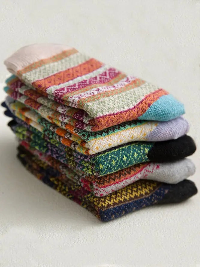 Multicolor Cotton-Blend Socks adawholesale