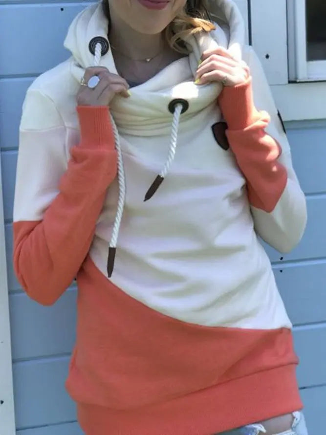 Multicolor Long Sleeve Hoodie Sweatshirt adawholesale