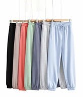 Load image into Gallery viewer, New Solid Drawstring Jogger Pants Women adawholesale
