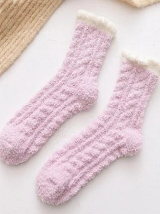 Plain Warm Breathable Casual Socks adawholesale