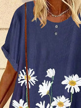 Load image into Gallery viewer, Plus size Short Sleeve Floral Vintage Shirts &amp; Tops mysite
