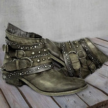 Load image into Gallery viewer, Pu Rivet Summer Boots AD361 adawholesale
