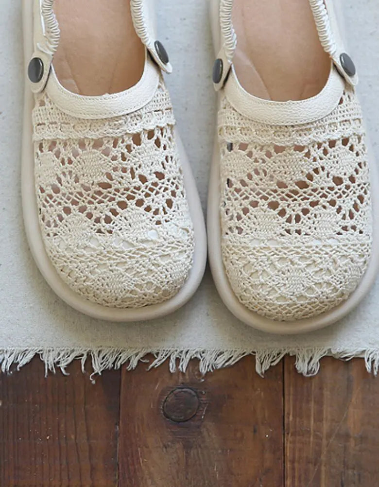 Soft Sole Summer Comfortable Lace Slippers Ada Fashion