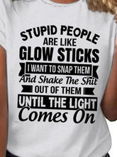 Load image into Gallery viewer, Stupid People Graphic Tee AD066 adawholesale
