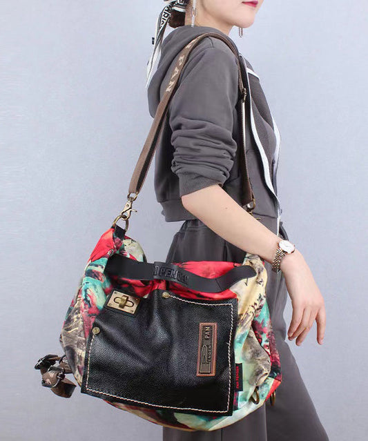 Stylish Large Capacity Durable Print Messenger Bag Ada Fashion