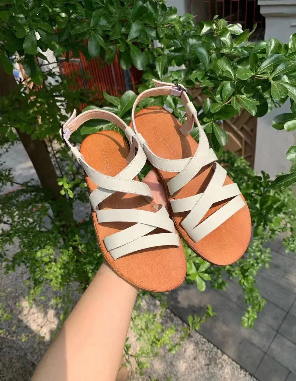 Summer Comfortable Soft Leather Strappy Sandals Ada Fashion