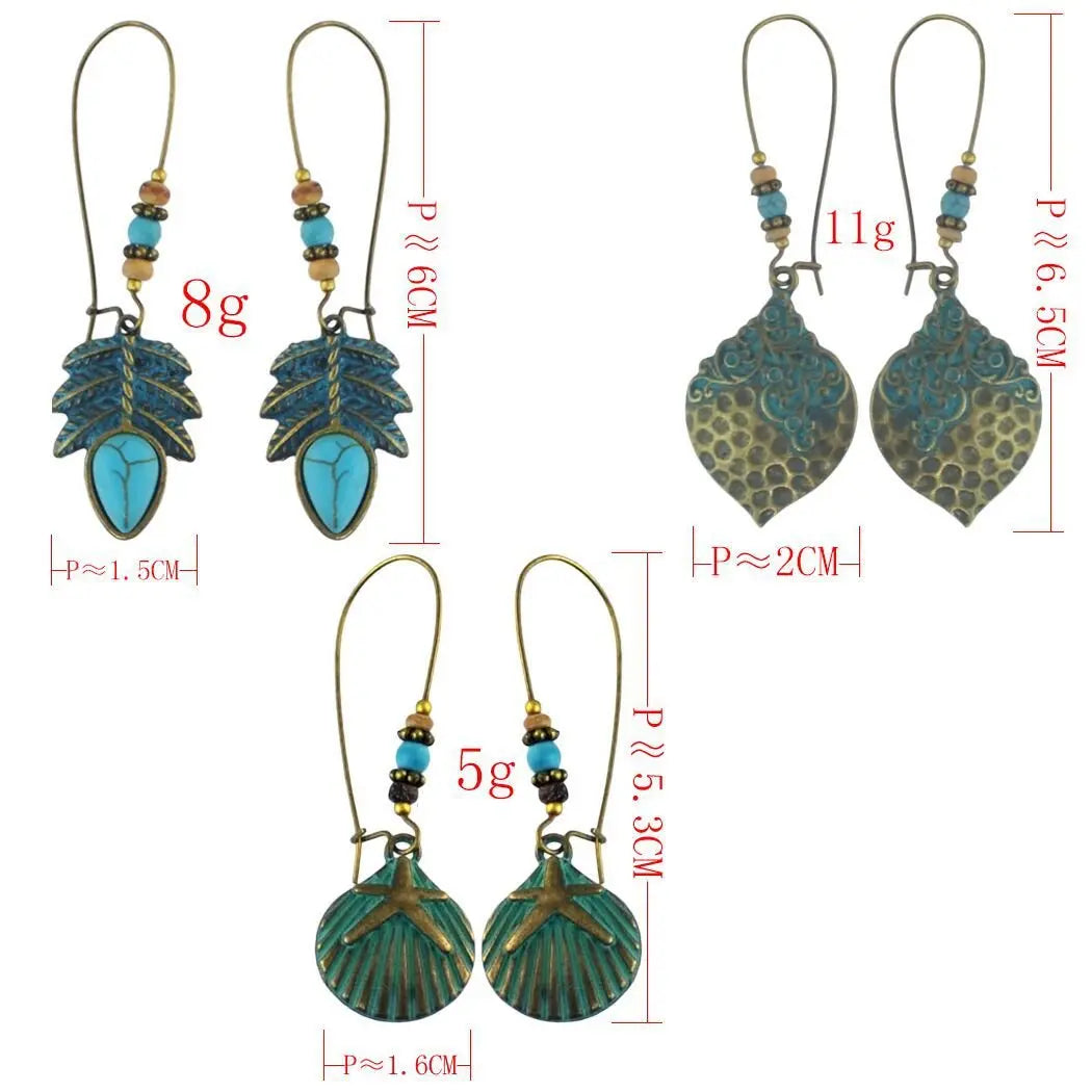 Turquoise leaf earrings mysite