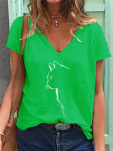 Load image into Gallery viewer, V Neck Boho Shirts &amp; Tops mysite
