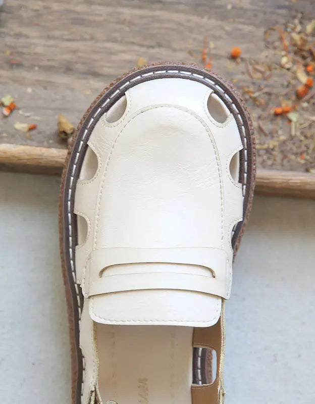 Wide Toe Box Cut-out Breathable Sandals Slingback Ada Fashion