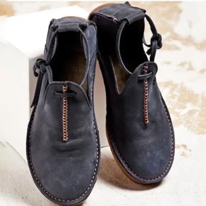 Woman Daily Super Comfort Round Toe Casual Lace-Up Flat & Loafers AD248 adawholesale