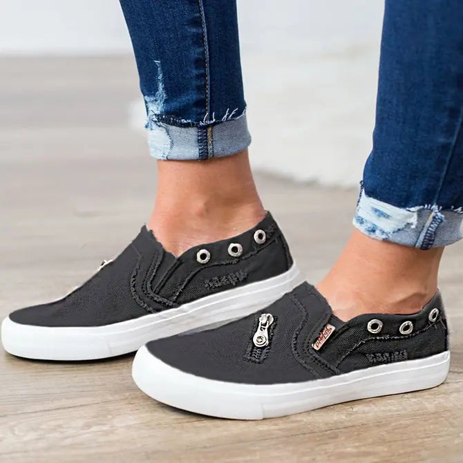 Women Mariachi Distressed canvas Sneaker Shoes adawholesale