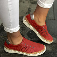 Load image into Gallery viewer, Women Summer Casual Flat Hollow-Out Breathable Sneakers AD039 adawholesale

