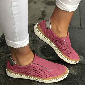 Women Summer Casual Flat Hollow-Out Breathable Sneakers AD039 adawholesale