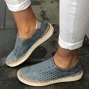 Women Summer Casual Flat Hollow-Out Breathable Sneakers AD039 adawholesale
