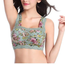 Load image into Gallery viewer, Women&#39;s Sexy Floral Printing Breathable Wireless Vest Bra adawholesale
