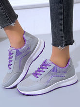 Load image into Gallery viewer, Mesh Panel Contrasting Color Breathable Lightweight Sneakers CN110
