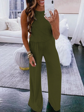 Load image into Gallery viewer, Solid Sleeveless Casual Jumpsuit &amp; Romper CM57
