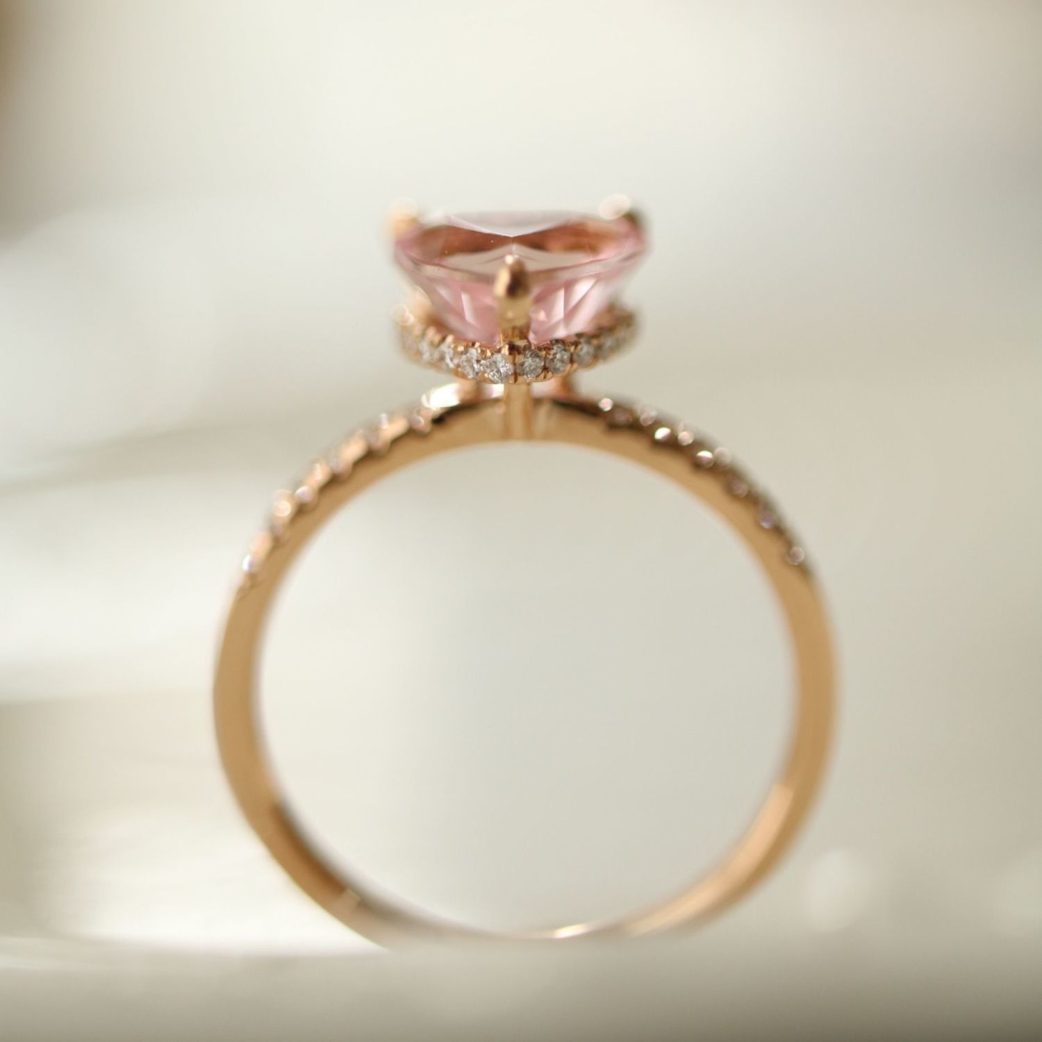Pink Paris Heart 925 Ring LIN41 Wonderland Case