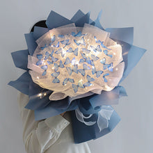 Load image into Gallery viewer, DIY Butterfly Wish you the best Flower Led Bouquet
