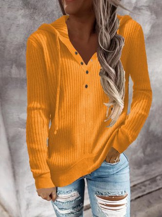 Casual Plain Spring Mid-weight No Elasticity Daily Long sleeve Regular H-Line Tunic T-Shirt for Women AD762