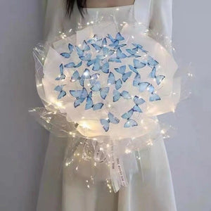 DIY Butterfly Wish you the best Flower Led Bouquet