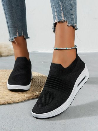 Breathable Minimalist Slip On Rocking Fly Woven Shoes CN64
