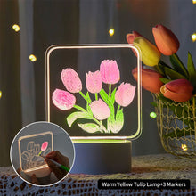 Load image into Gallery viewer, DIY Hand-made Painting Tulip Night Light
