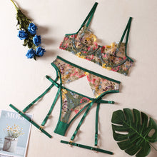 Load image into Gallery viewer, Floral Lingerie Set
