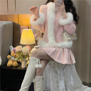 Pink Classic Winter Suit