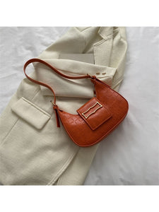 PU Pure Color Casual Simple Shoulder Bags OT202