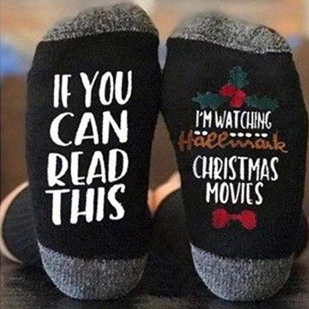 If You Can Read This Christmas Socks AD021