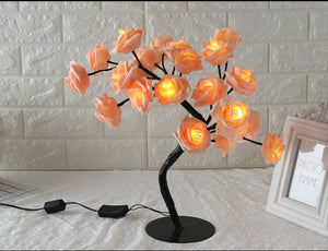 Romantic Rose Flower Light Table Lamp