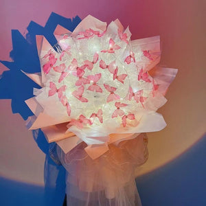 DIY Butterfly Wish you the best Flower Led Bouquet