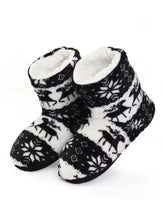 Load image into Gallery viewer, Women&#39;s Christmas Non-Slip Printing Warm Home Flat Heel Boots PJ60
