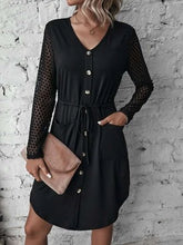 Load image into Gallery viewer, Split Joint Casual Shirt Collar Daily Plain Dress CY76
