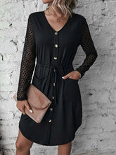 Load image into Gallery viewer, Split Joint Casual Shirt Collar Daily Plain Dress CY76
